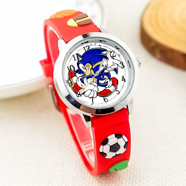 Ny Sonic Advance Silikon Wtrap Watch Fotboll Dekorativ utomhusbruk För barn Sport Lysande Pointer Quartz Movement4
