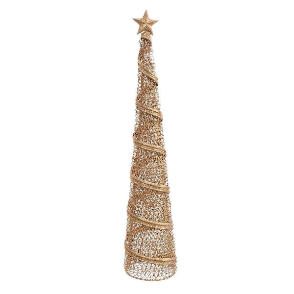 Julgranskulor Gyllene Metall Konisk 10 x 10 x 50 cm