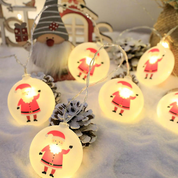 Jul LED-ljusslingor med Batterilåda för Fest och Juldekoration