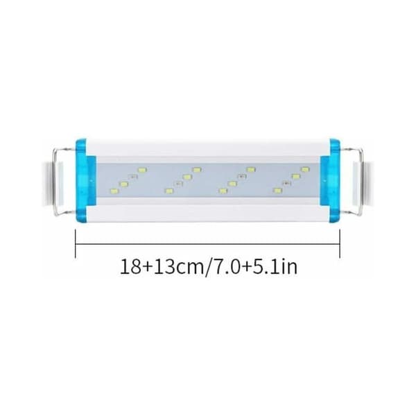LED Akvariebelysning, LED Akvarielampe, 18-58cm Meget Tynd LED Lampe til Akvarium til Belysning