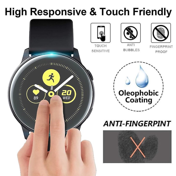 För Samsung Galaxy Watch Active Tpu Blast Film (2 st 42mm) Genomskinlig