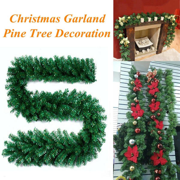2,7 m Juldekorationer Ornament Julgran Girlang Rattan Hem Vägg