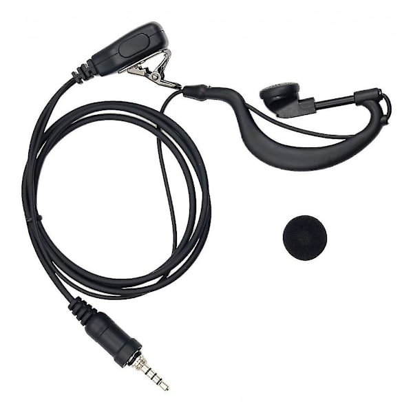 G-formad öronkrok mikrofon öronmussla headset för Yaesu radio Vx-6r 1 stift
