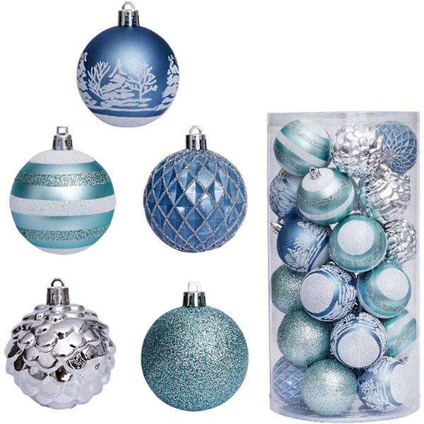 Boules De Nol - Ensemble De 30 Boules De Nol En Plastique Mate Et Brillante - Pendentifs Pour Dcorations D'arbre De Nol