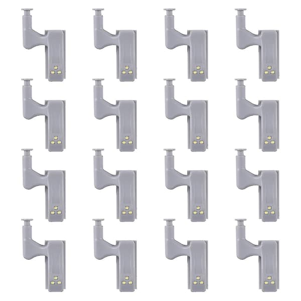 16 st Led-sensorljus för gångjärn, köksskåp, garderob, nattbelysning, vardagsrum/sovrum/