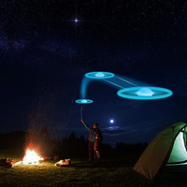 Flygande leksaker, 12 bambu-sländor med LED-lampor, LED-leksak, barnkalaspresenter, festpåse