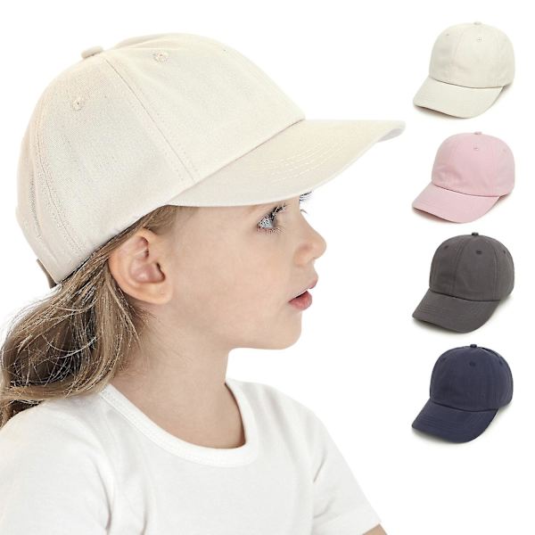 Utomhus Casual Wild Peaked Cap Solid Color Curved Brim Solhatt（48 yards，Marinblå）