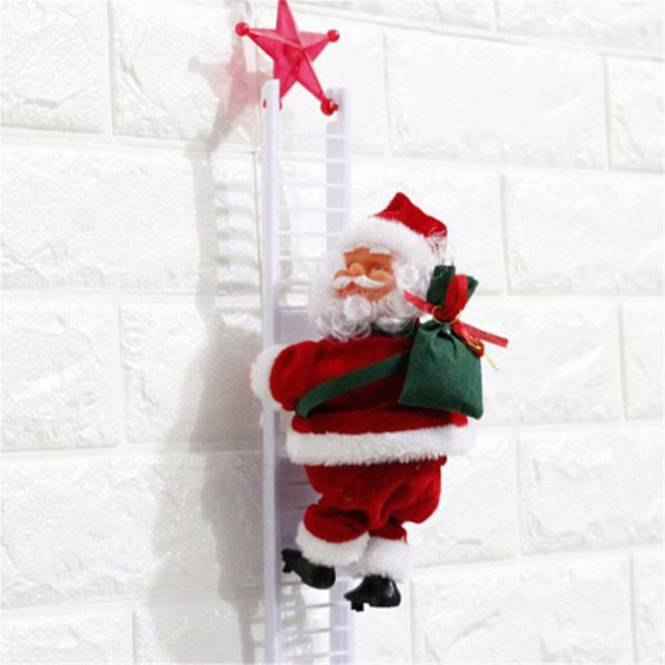 Juldekoration Tomte Elektrisk Klättrande Hängande Julpynt (2-pack)