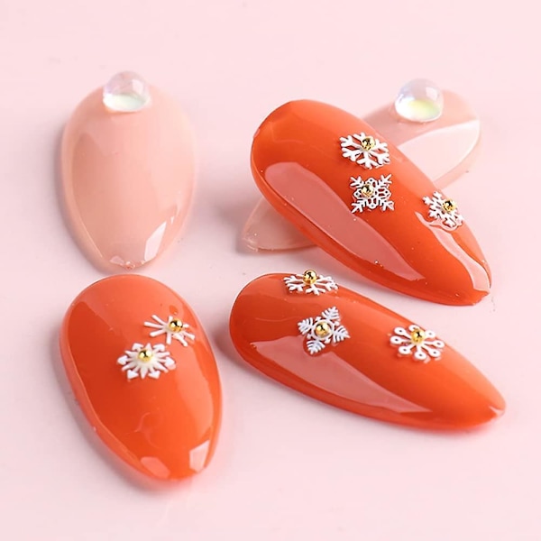 Julklappssnöflingor Glitter Dekorationer Snöflingor Sekvenser 3d Julnagel Dekaler Diy Nageltillbehör Julnagelkonstmaterial Manikyr Dekoration