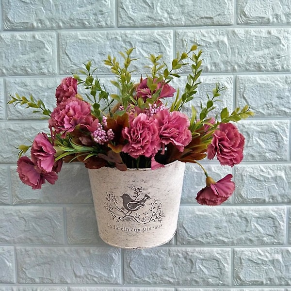 Retro Blomkruka Vas Tjock Järnplåt Blomhink Blomkruka