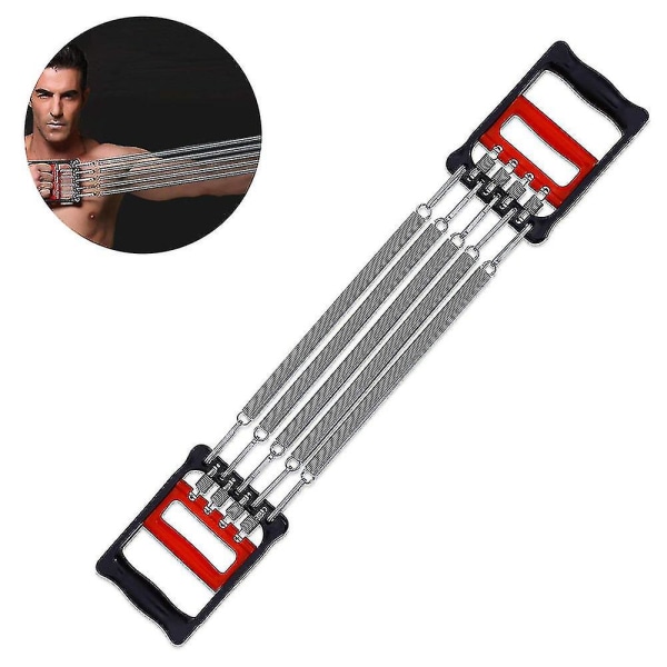 Chest Expander Dual-Purpose 5 fjäderarm träningsutrustning för män överkroppsträning Biceps träning