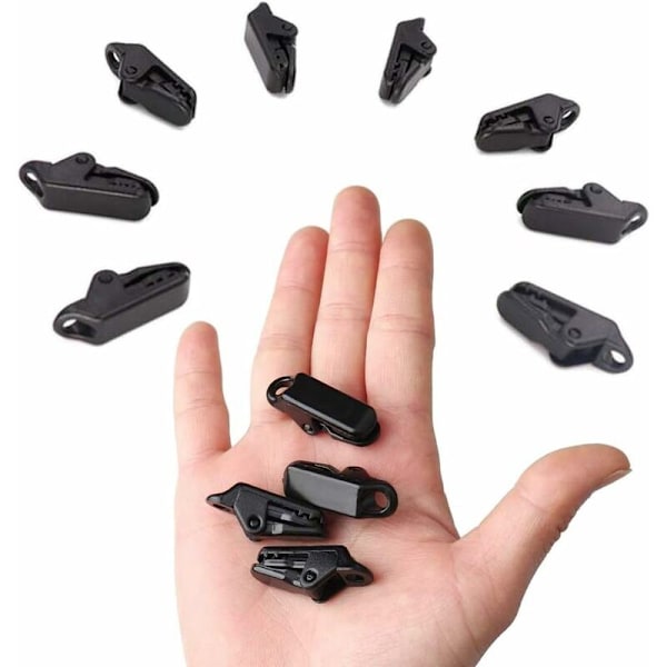 Klämma Klämma Tältklämma Plastklämma 10st Plasttält Tältklämmor Klämmor Snäpp för Camping Baldakin Slamp Svart Presenning Klämmor Överdrag för Utomhusaktiviteter
