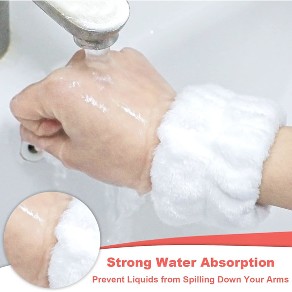 8 st Spa Handledsband Microfiber Handledsband Handledsband För Tvätta Ansiktet Absorberande Handledsband Handledsband För Kvinnor Flickor Förhindra Vätska