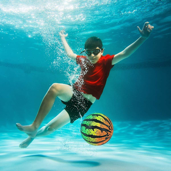 6,5-tums vattenmelonpoolboll undervattenspoolbollar fyller vatten med slangadapter undervattenspoolleksak strand