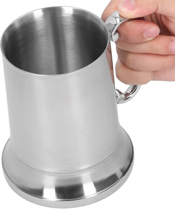 Rostfritt stål kaffemugg, 15/19 oz dubbelväggig ölmugg