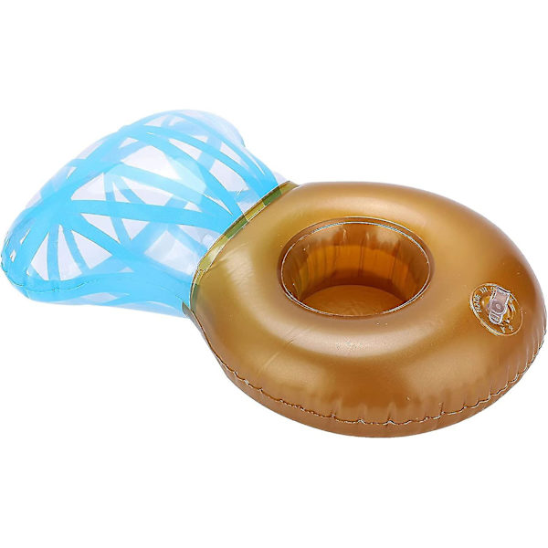 Flytande Underlägg, Uppblåsbar Dryckeshållare Simbassäng Pvc Diamant Ring 6st För Simbassäng För Vattenfest-26