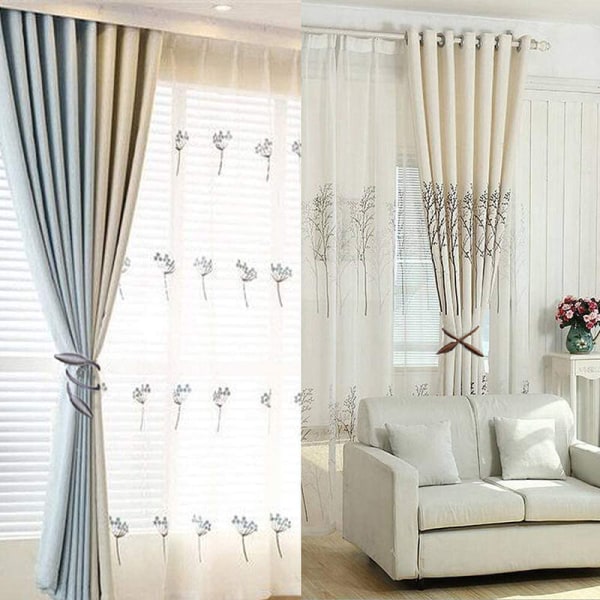 2 stycken magnetiska gardinbindare, praktiska gardinband, dekorativ draperislipshållare för fönstergardiner, inga verktyg krävs, beige