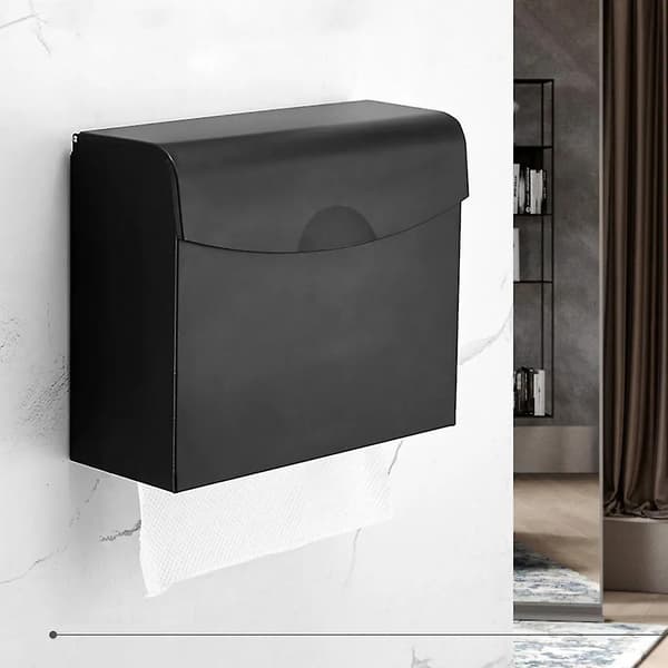 Toalettpappershållare väggmonterad vattentät rum badrum tissue box