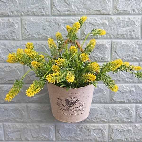 Retro Blomkruka Vas Tjock Järnplåt Blomhink Blomkruka