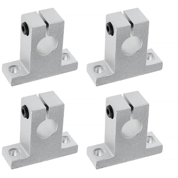 4x SK16 Lineær Akselstøtte 16mm CNC Lineær Bevægelse Kugleslædeenheder Skinne Støtte Akselguide til 3D Printer Multi-Akse Maskine