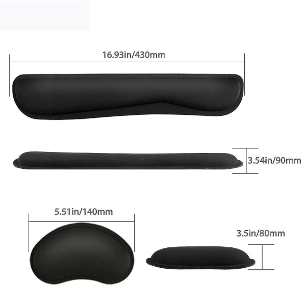Memory Foam Tangentbord Handledsstödsdyna Mus Handledsstöd