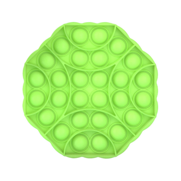 Tryck populära bubbel leksaker geometriska söta silikon klämma sensoriska bubbel leksaker för barn 4 år gamla