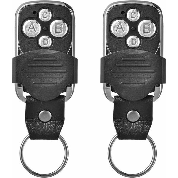 Fjärrkontroll, elektrisk fjärrkontroll, för garageport universell fjärrkontroll 270-433.92MHz med 4 duplicerade knappar (2 st)