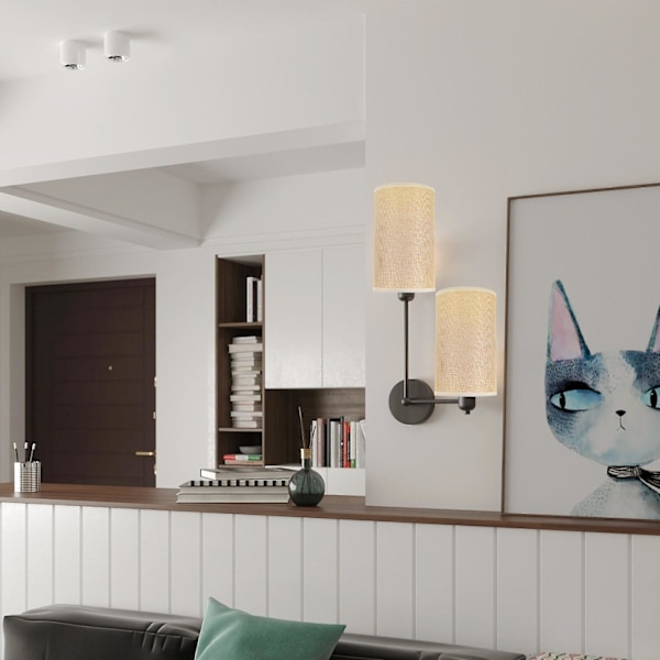 Liten lampskärm E27 sockel trumljusskärm inomhusljusskydd ljustillbehör