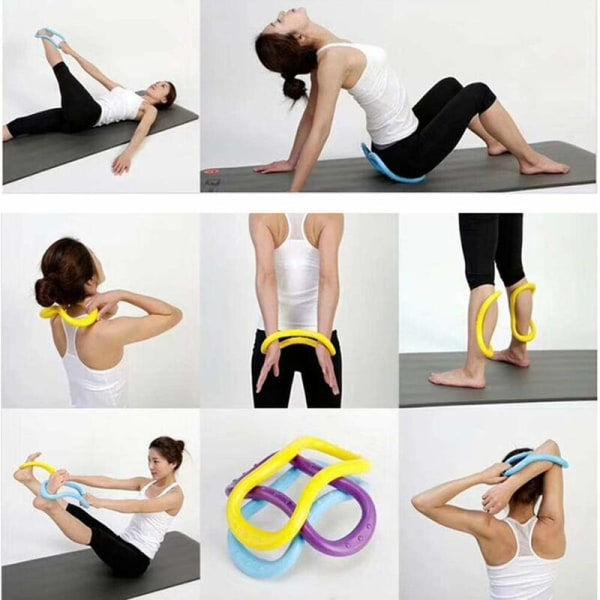 Pilates ring, yoga, magisk cirkel, kost, sport, massage, grøn