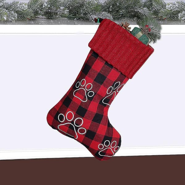 Heta Stil Julstrumpa 18 tum Julpynt Presentpåse Husdjur Jul