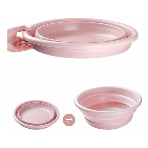 Rektangulär tvättställshandfat Tvättställ Plast Fällbart handfat Rosa 35,5 x 13,5