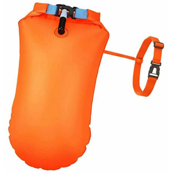 Hög synlighet flytboj för vuxna, uppblåsbar livboj för simning, triathlon, snorkling