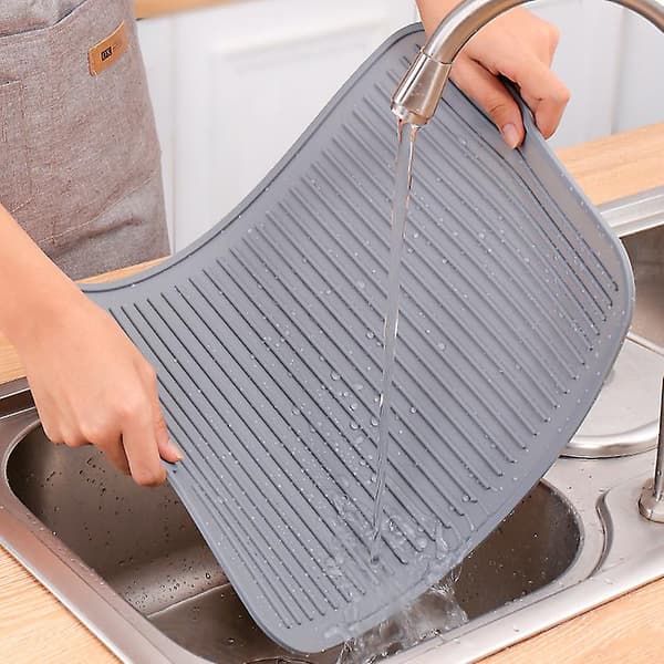 Ribbade mjuka silikonunderlägg, mineralvatten