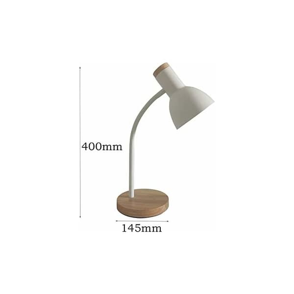 ARGOS skrivebordslampe, 1xE-27 med træ (SORT)