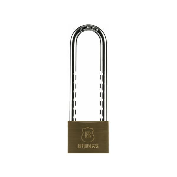 Robust solid messing hængelås, 50mm krop med justerbar bøjle fra 1-7/8\" til 4-3/4\"