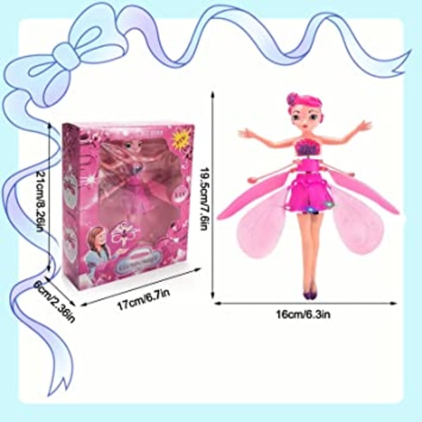 Sensing Flying Fairy Toy, USB Sky Dancer lila
