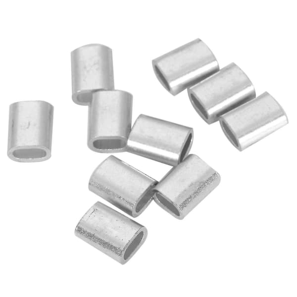 10 st 3mm aluminiumlegering vajerhylsor