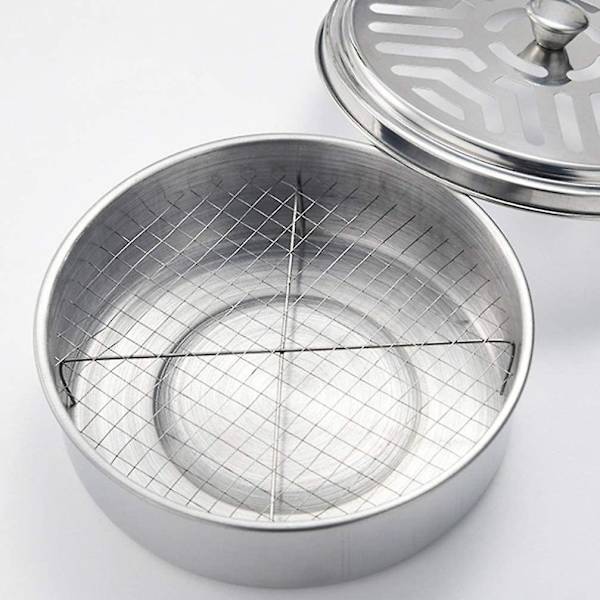 2-pack myggspiralhållare i rostfritt stål, bärbar myggspiralhållare (silver)