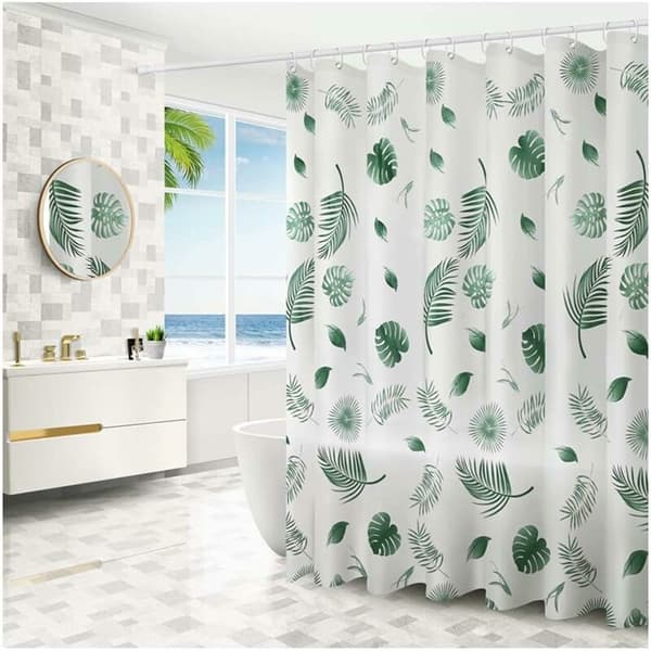 Duschdraperier, Triomphe Polyester Duschdraperi 180x200cm Mögelresistent Antibakteriellt Lätt att rengöra (A)