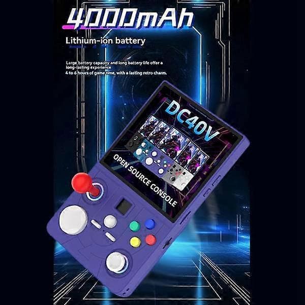 DC40V Retro Handhållen Spelkonsol Linux WiFi GamePad RGB Ljuseffekt 4,0-tums IPS-skärm Stöder 30+ Emulatorer B