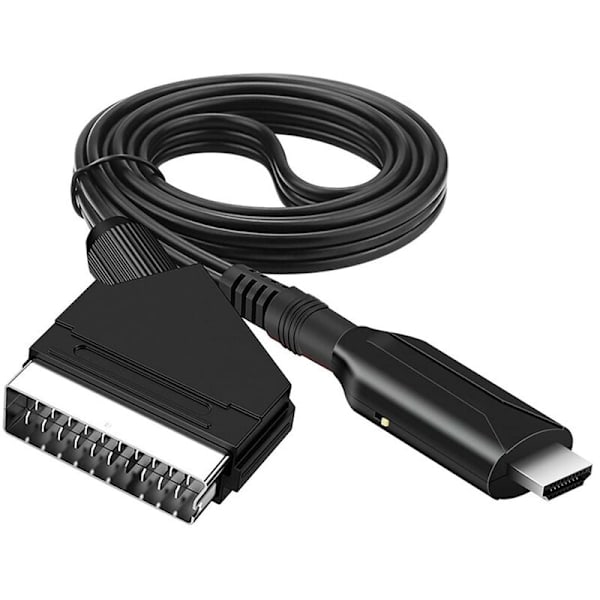 SCART-HDMI-kaapeli - SCART-HDMI-sovitin - Kaikki yhdessä SCART-HDMI 1080p/720p ääni- ja videomuunnin