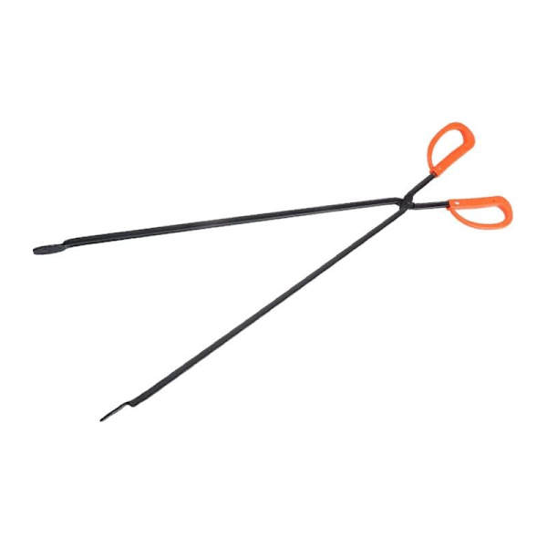 Kul Tænger Pejs Tænger Log Presenning Grill Grill Kul Indendørs Træ Klemme Smedejern Klemme Brænde Grafle Grabber til Træovn（48.5cm）