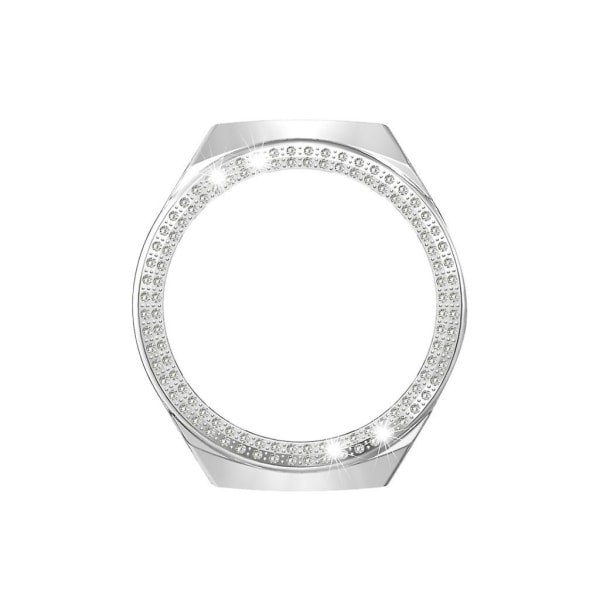 För Huawei Gt2 E med diamantfärgat case Dubbelrad diamantfodralSilver