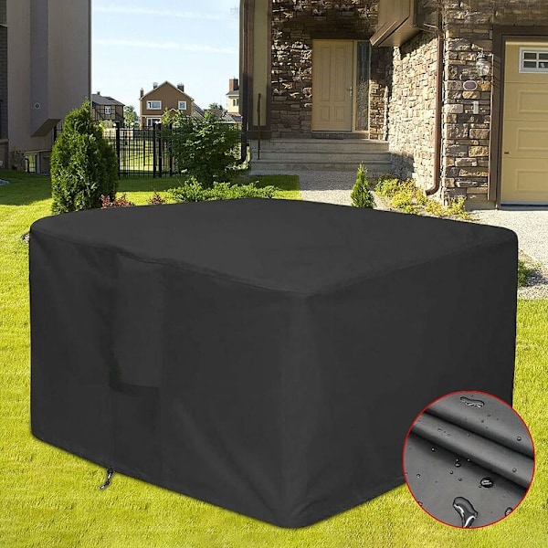 Möbelöverdrag, Triomphe Eldstadsskydd Fyrkantigt Eldstadsskydd Vattentätt Grillöverdrag Eldstadsskydd (76x76x63cm)