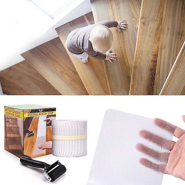Antislip självhäftande trappsteg remsor tejp säkerhet för barn 4*24in