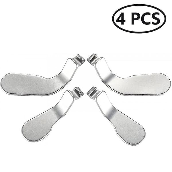 4 st Rostfria Stål Paddlar Hår Trigger Lås Ersättningsdelar Speltillbehör Kit För Xbox One Elite Switch Ps4 Kontroller