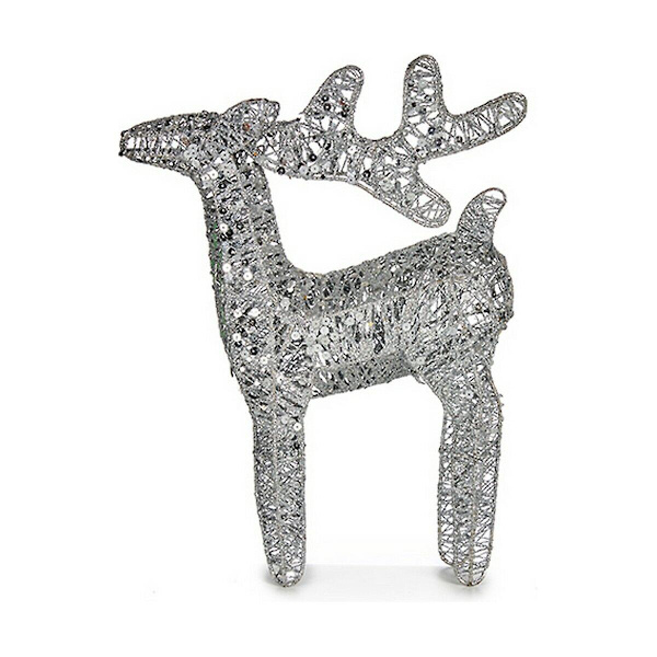Julren Silver Metall 30 x 43,5 x 10 cm