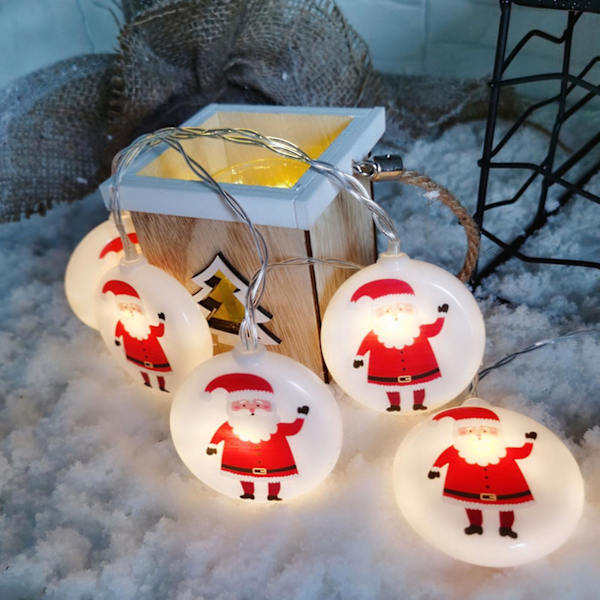 Jul LED-ljusslingor med Batterilåda för Fest och Juldekoration