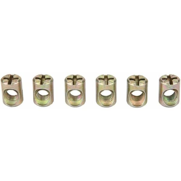 30-pack M6 möbelmuttrar, splines och fästelement, T-Audace