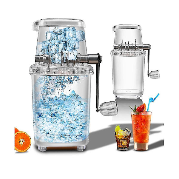Hem Manuell Is Krossare Multifunktionell Hand Shaved Ice Maskin 1.25l Is Chopper Kök Bar Is Blenders Yo
